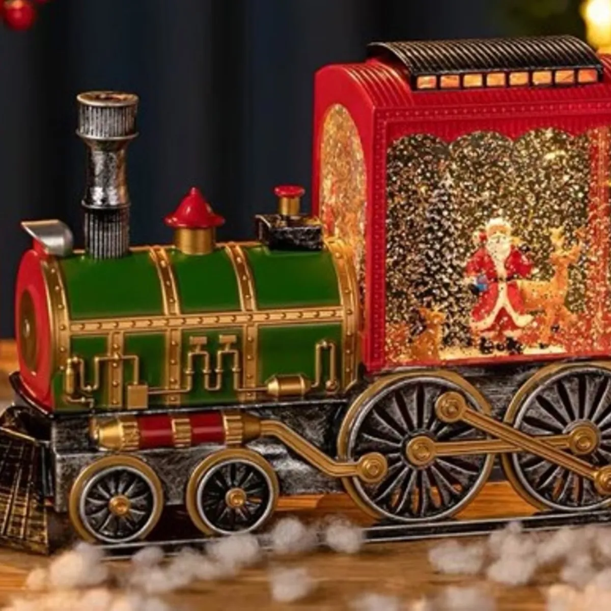 GENERICO - TREN NAVIDEÑO MUSICAL Y CON LUZ A1 DE CALIDAD GRANDE