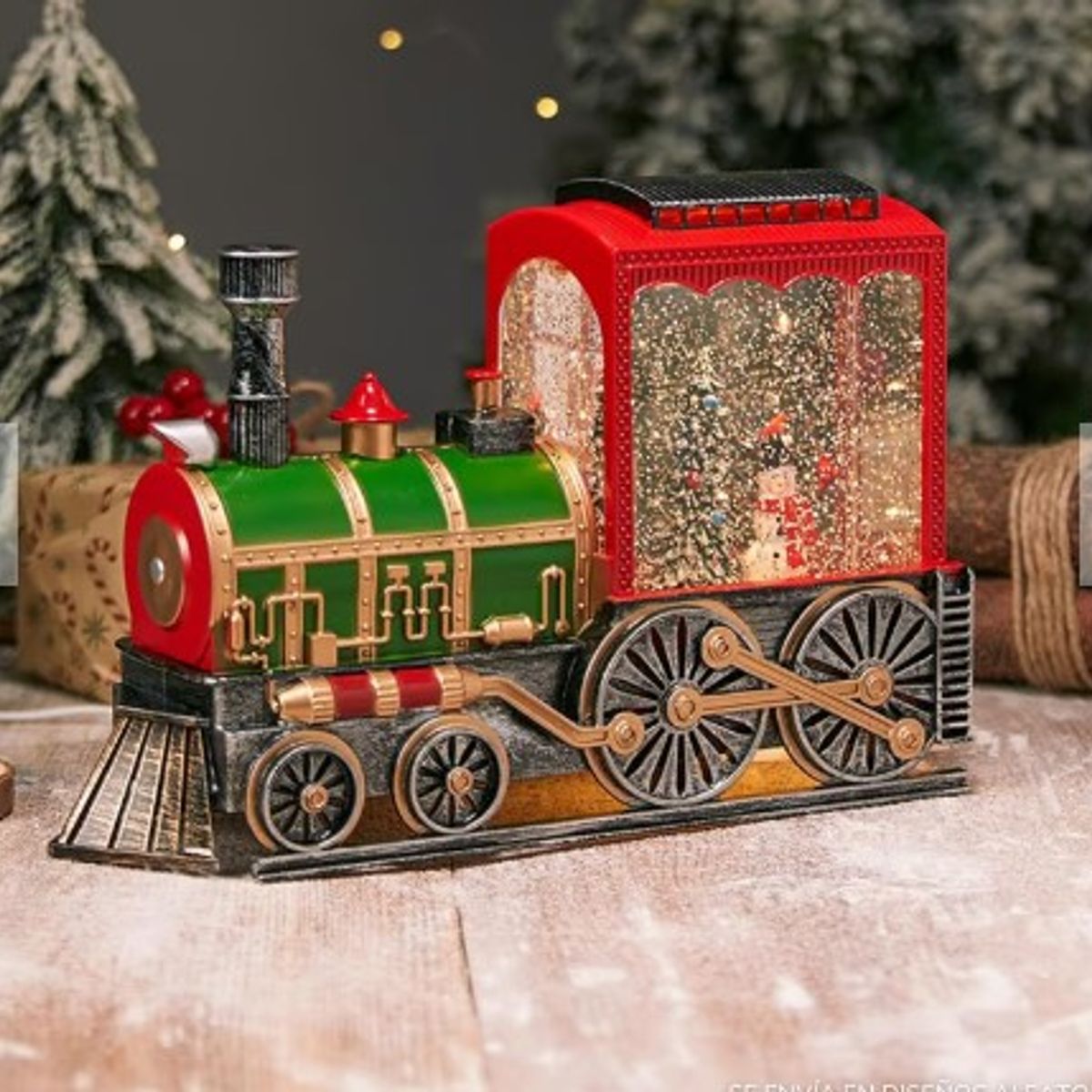 GENERICO - TREN NAVIDEÑO MUSICAL Y CON LUZ A1 DE CALIDAD GRANDE