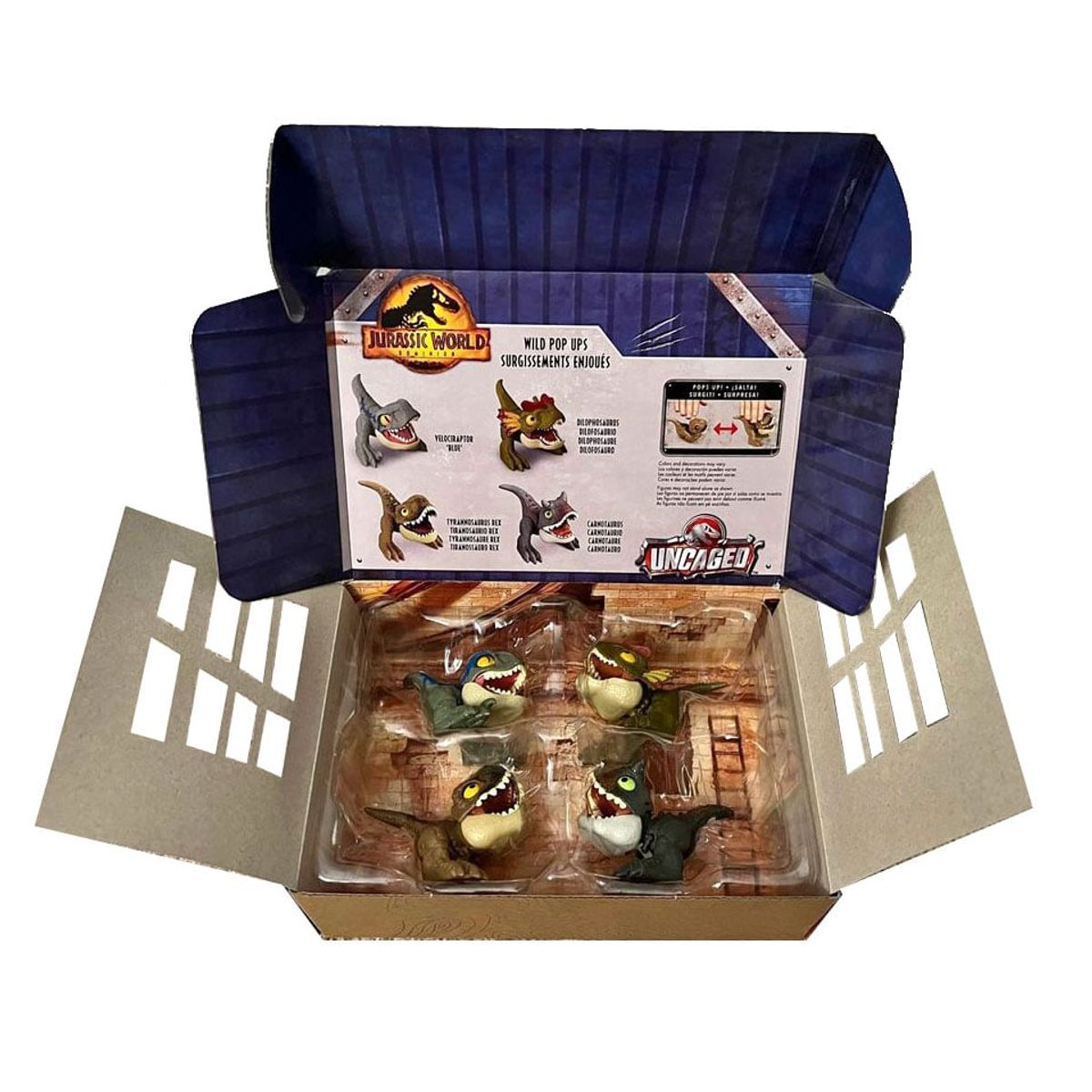 JURASSIC WORLD - Jurassic World - Dinosaurio Saltarin Salvaje Pack x4