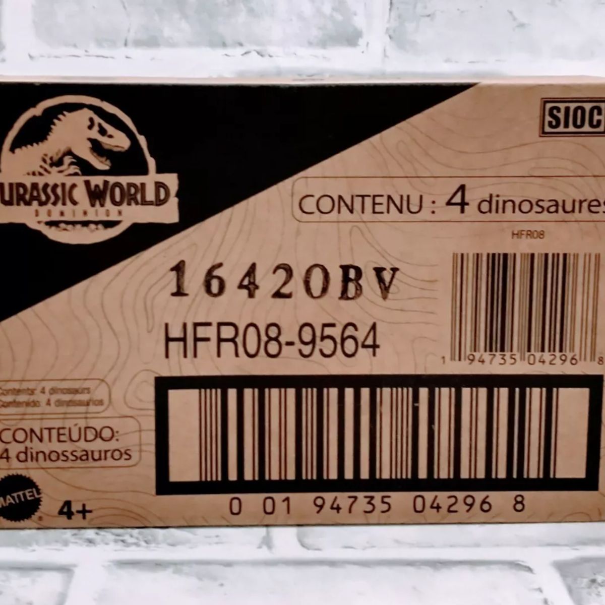 JURASSIC WORLD - Jurassic World - Dinosaurio Saltarin Salvaje Pack x4