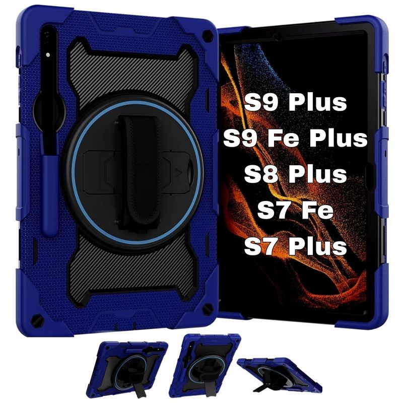 GENERICO - Case Funda de Samsung Galaxy Tab S9 FE+ / S9+ / S8+ / S7 FE / S7+ 12.4