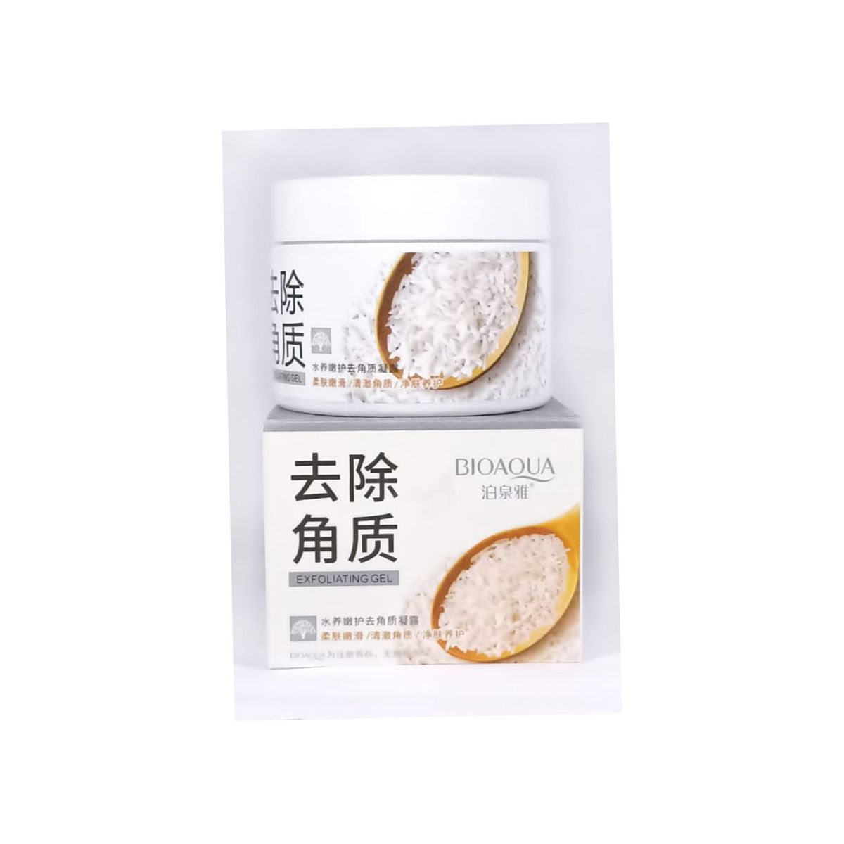 BIOAQUA - MASCARILLA FACIAL BIOAQUA 3 UND + EXFOLIANTE HIDRONUTRITIVO DE ARROZ