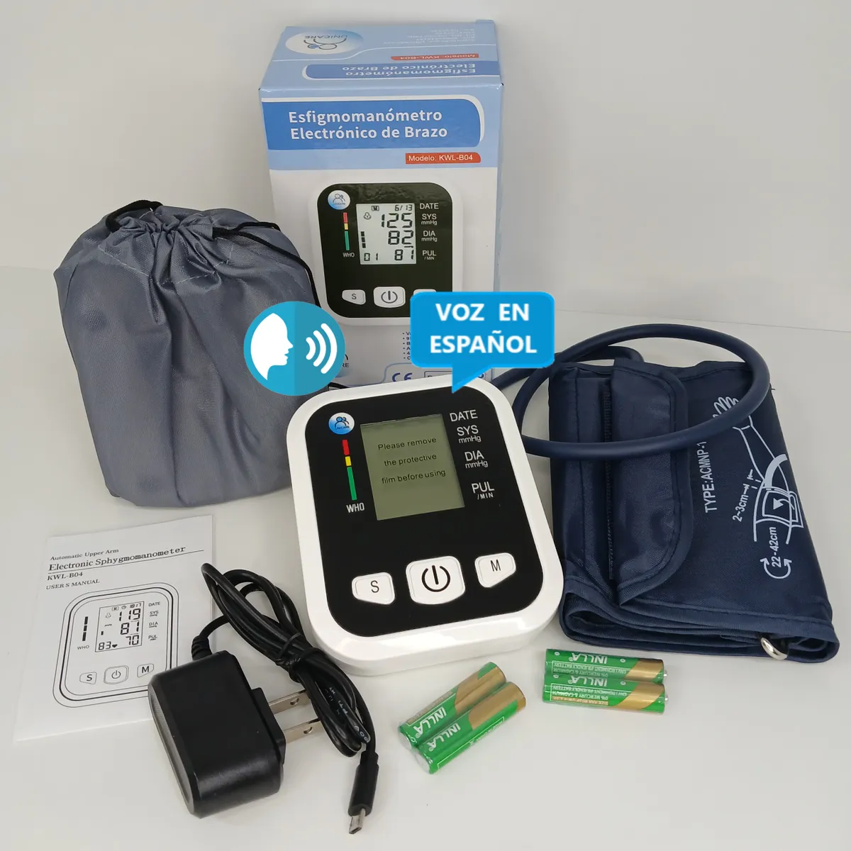 UNICARE - TENSIÓMETRO  DIGITAL CON VOZ EN ESPAÑOL