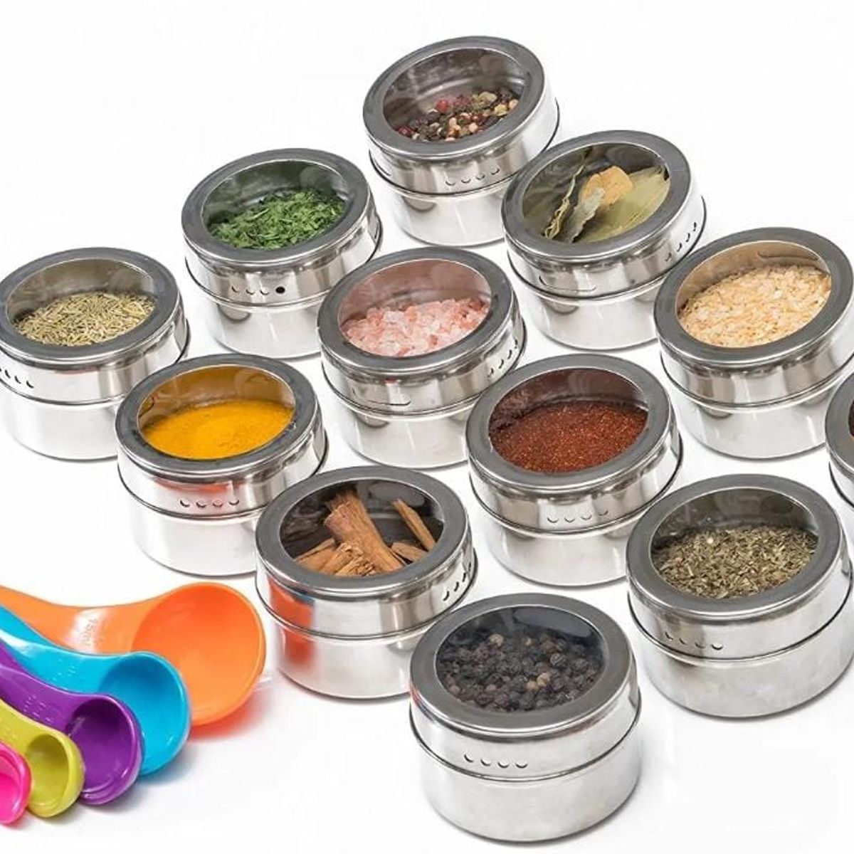 GENERICO - CONDIMENTERO DE COCINA IMANTADOS PACK POR 4 UND