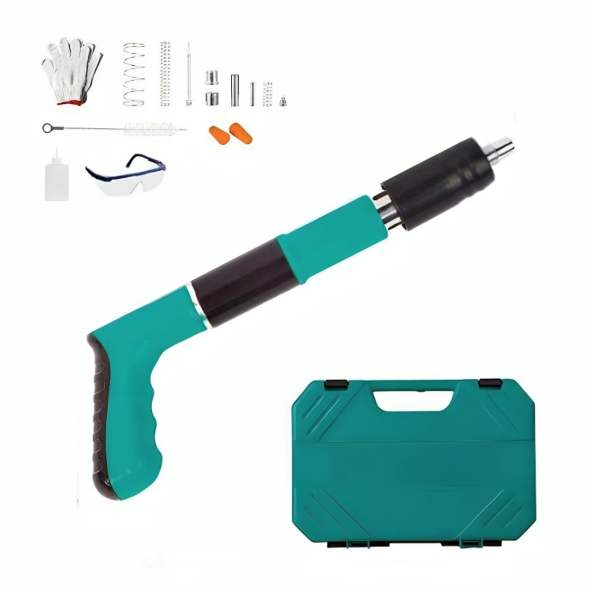 GENERICO - Pistola para Clavos de Alta Precisión Kit Remachadora Ajustable