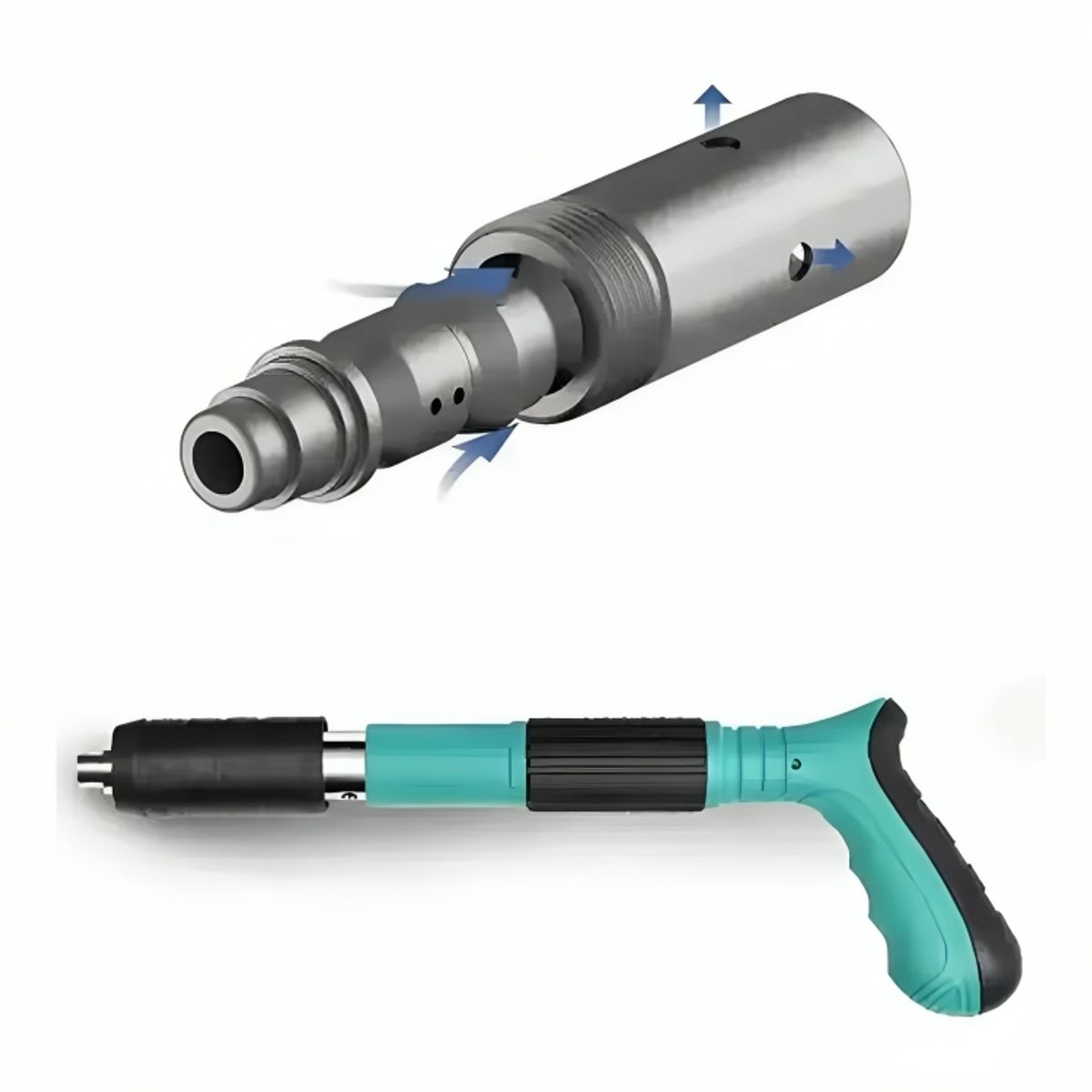 GENERICO - Pistola para Clavos de Alta Precisión Kit Remachadora Ajustable