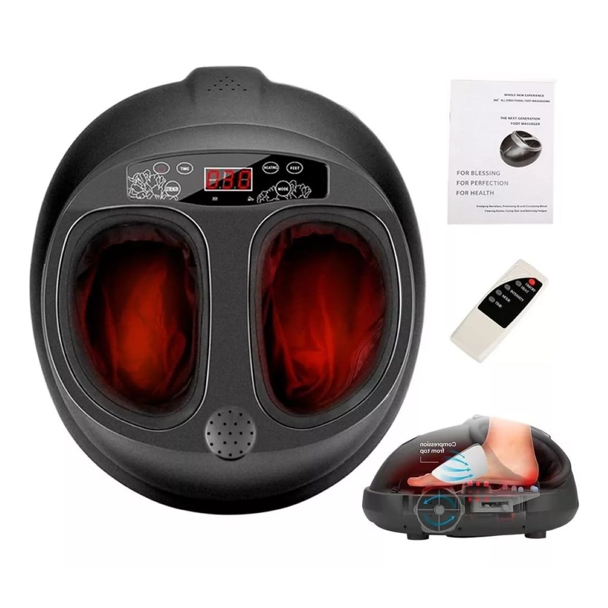 GENERICO - Masajeador de Pies Shiatsu Massager Multifuncional