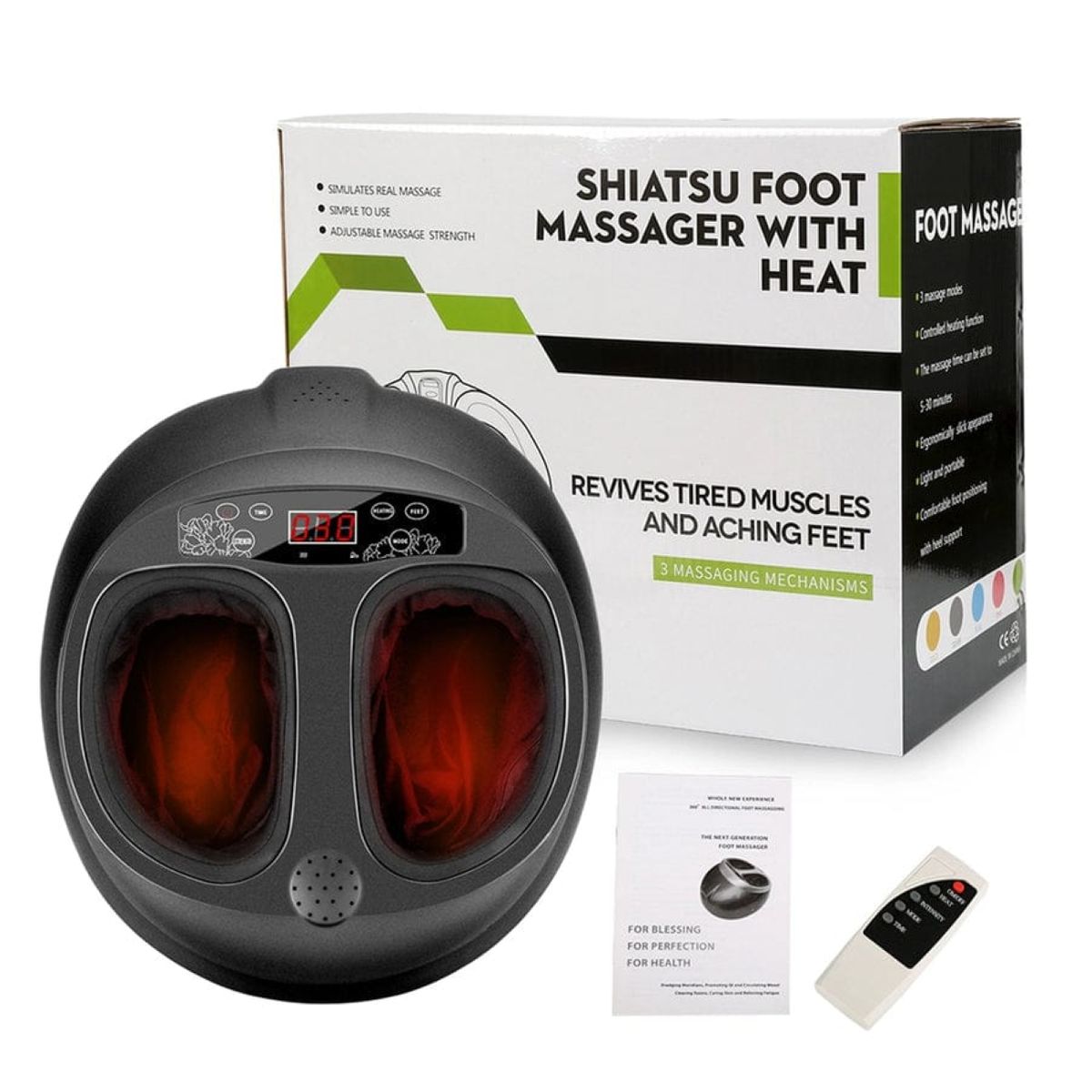GENERICO - Masajeador de Pies Shiatsu Massager Multifuncional