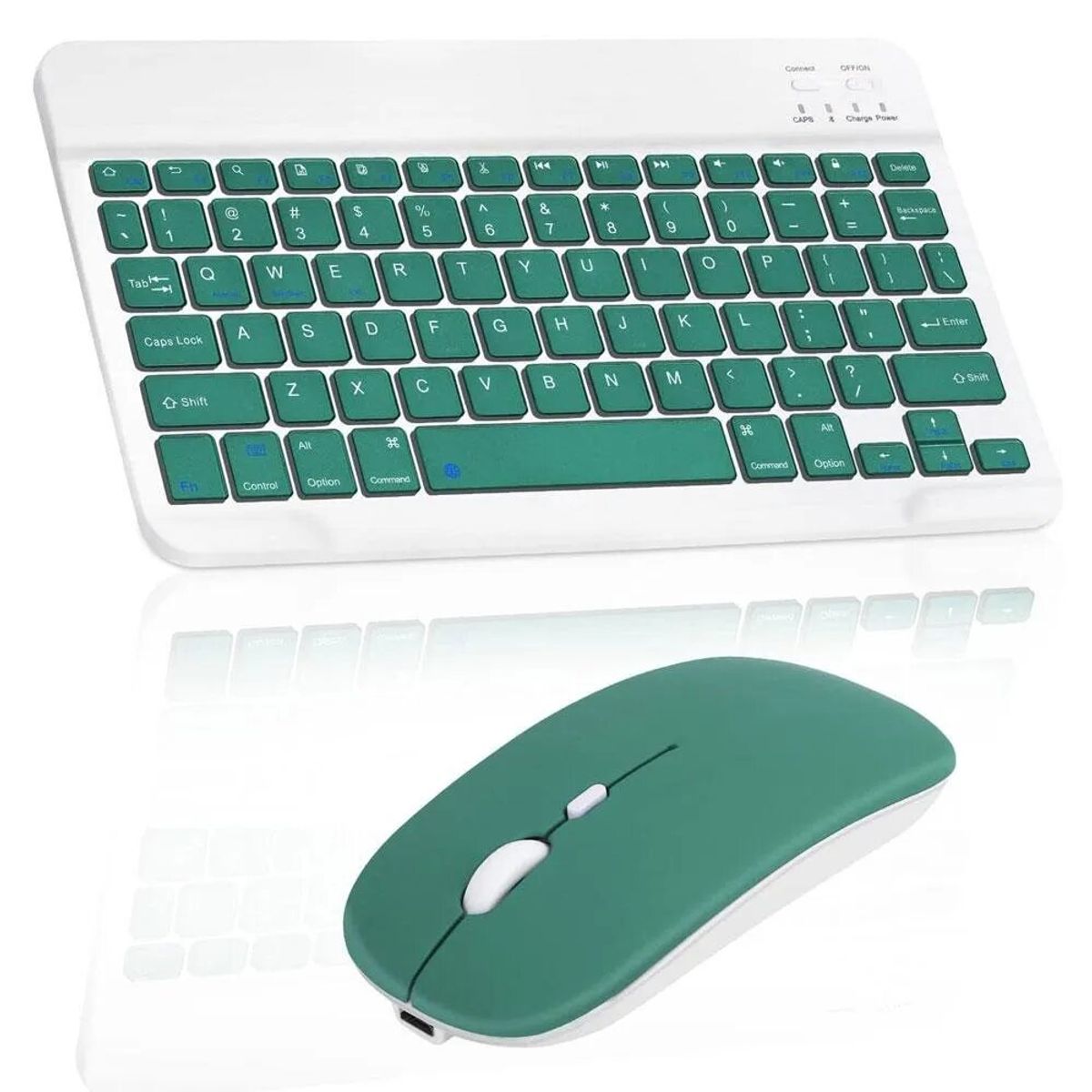 GENERICO - TECLADO Y   MOUSE   SUPER DELGADO VERDE