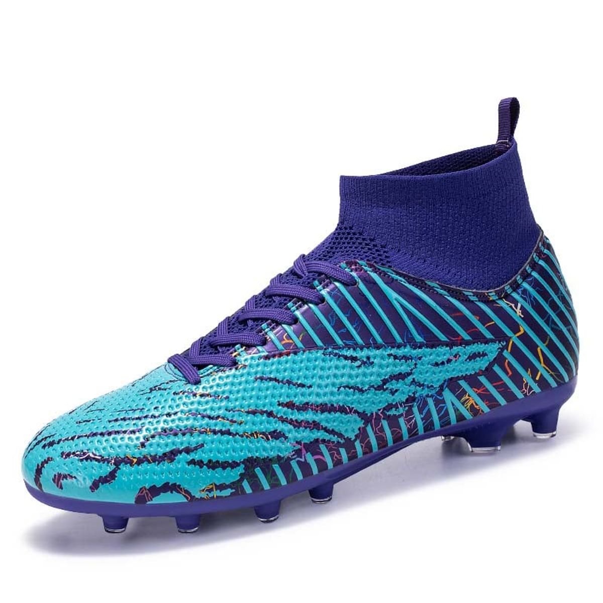 SHANDIAN - Zapatillas de Fútbol Hombre FG zapatos hombre Violeta