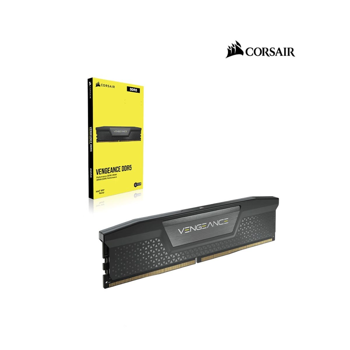 CORSAIR - Memoria RAM Corsair Vengeance 16GB DDR5 5200Mhz CL40 Negro 1x16GB