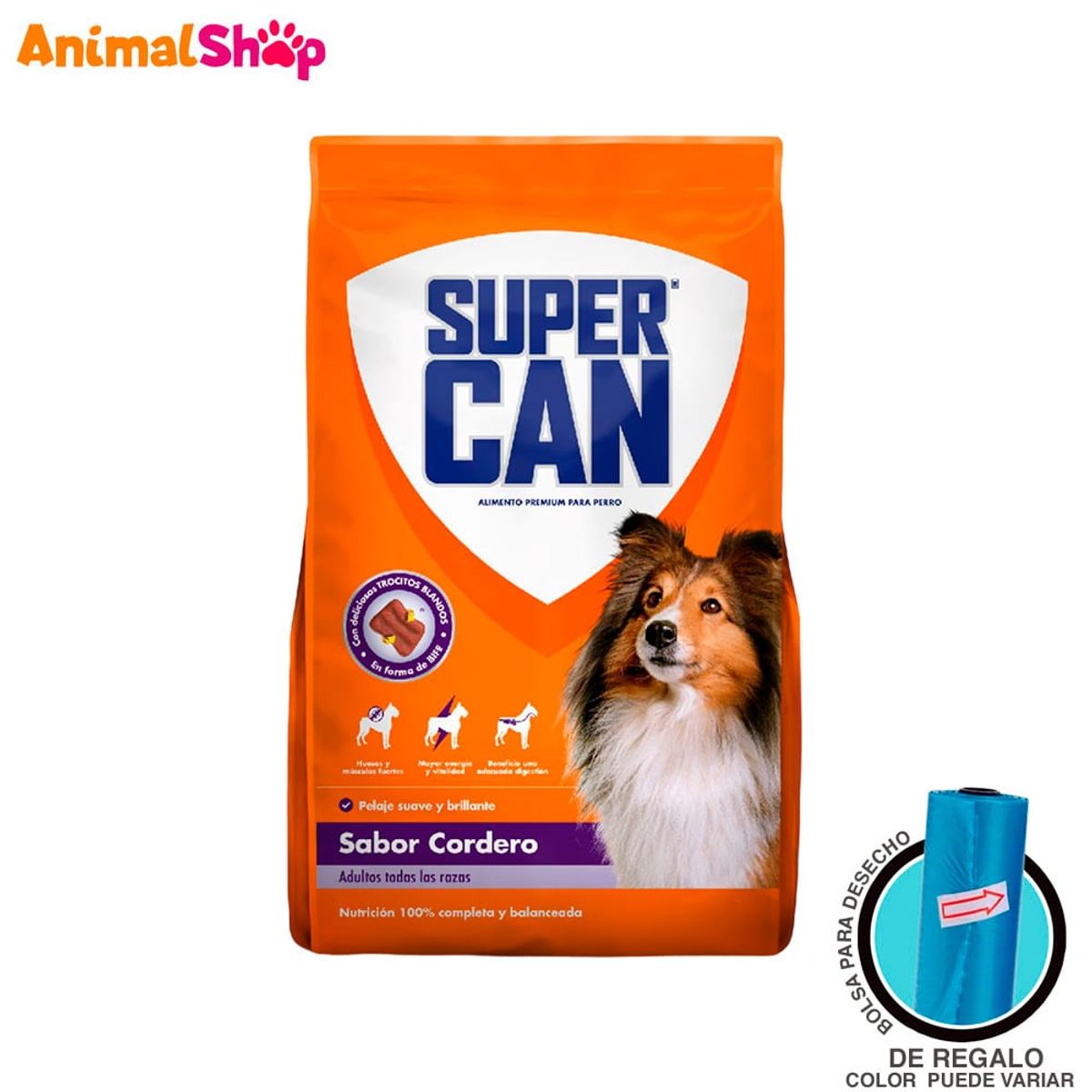 SUPERCAN - Comida Para Perro Adulto Supercan Cordero 15Kg