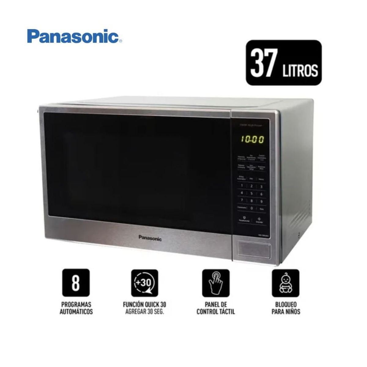 PANASONIC - Horno MicroOndas Panasonic NN-SB646SRPK 37 Litros Inoxidable
