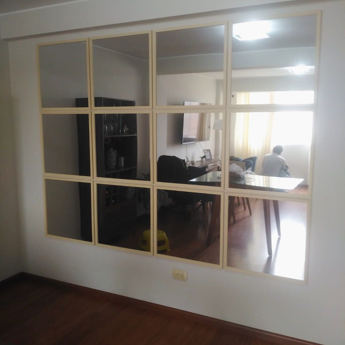 LUMINAR BRILLO & LUZ - Espejos decorativos para sala y comedor color pino