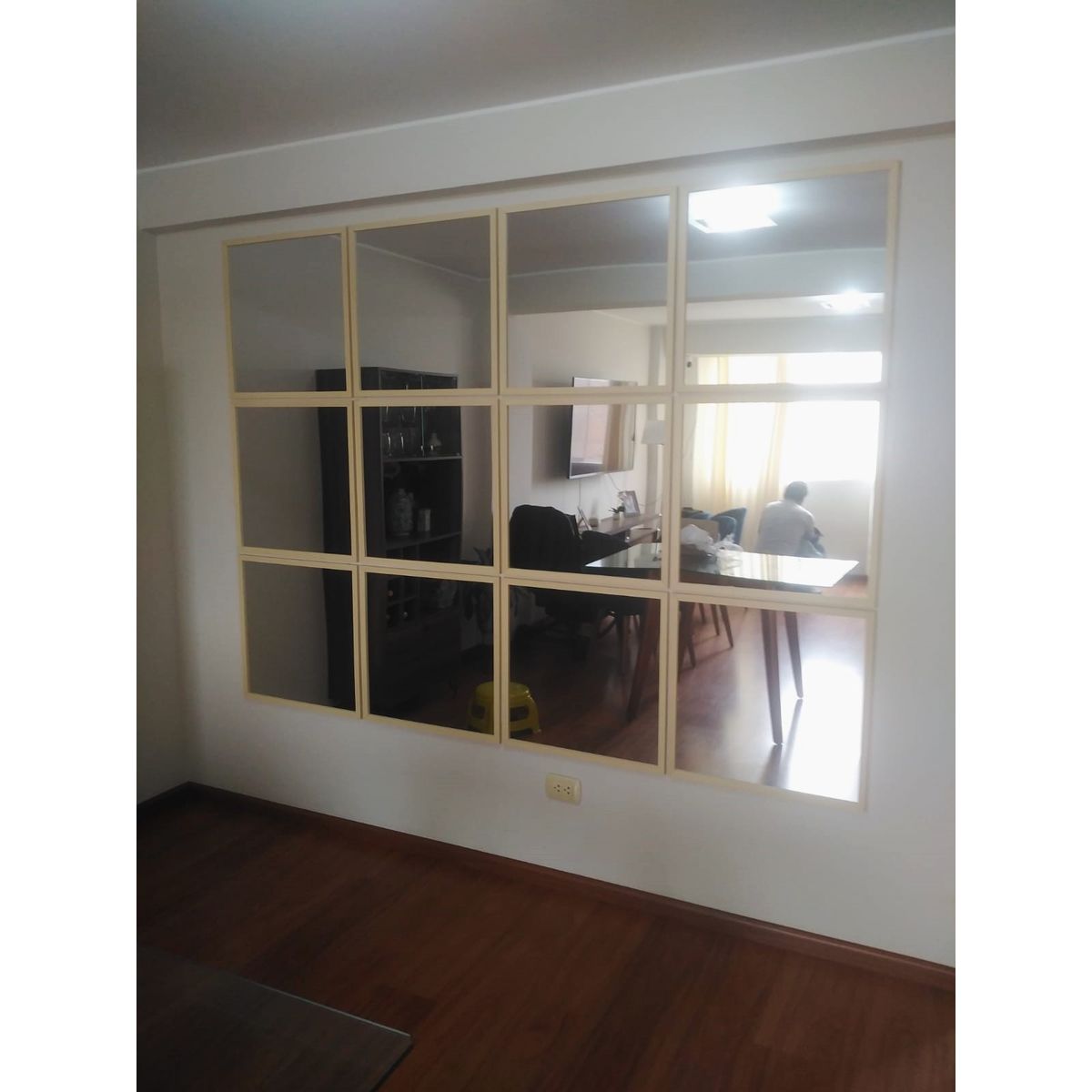 LUMINAR BRILLO & LUZ - Espejos decorativos para sala y comedor color pino