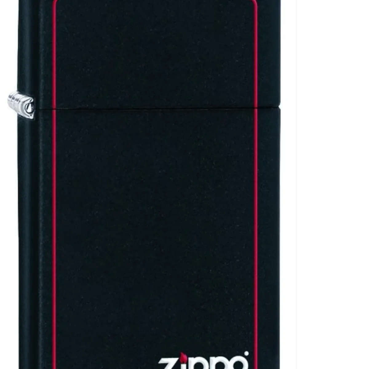ZIPPO - Encededor ZIPPO Slim Black Matte with Red Border