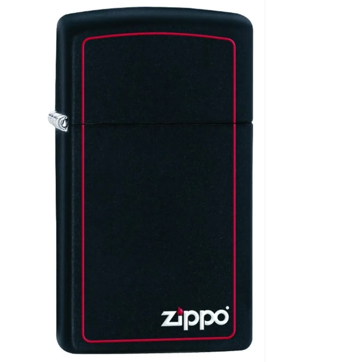 ZIPPO - Encededor ZIPPO Slim Black Matte with Red Border