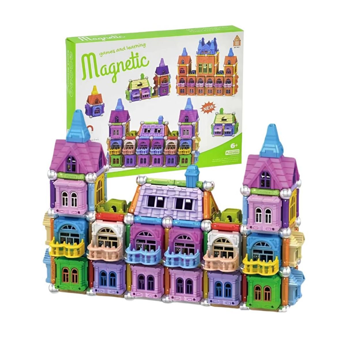 GENERICO - Set Didáctico De Construcción Magnétic Games 3D 150Pzs