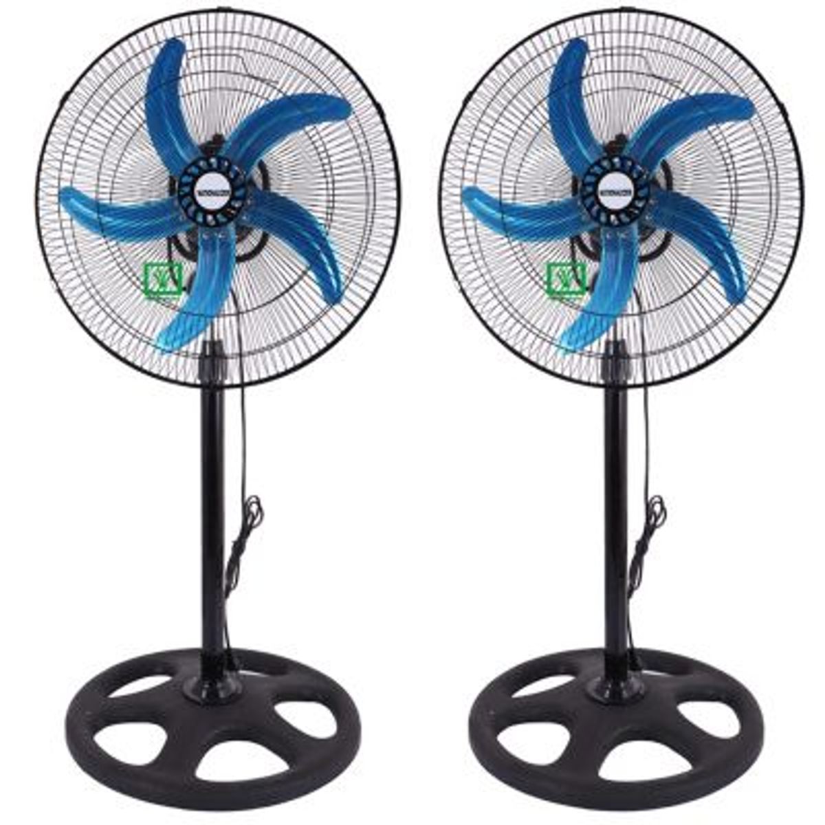 NATIONALIZER - Ventilador Orbital de 18″ 60W Nationalizer Negro Caja de 2 Unidades