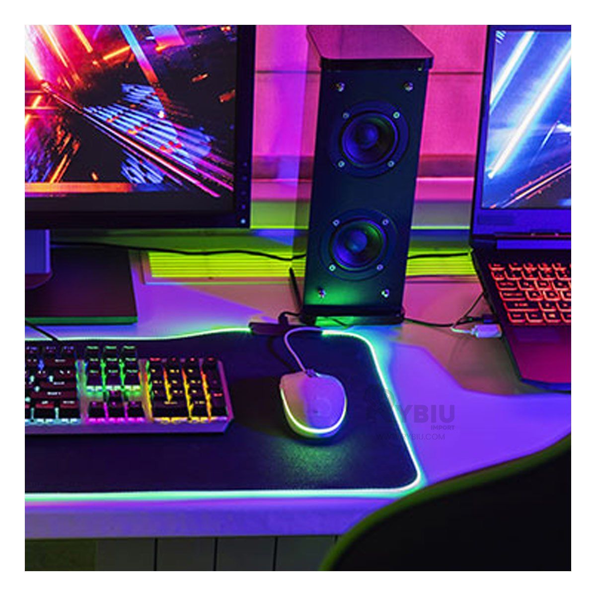 RYBIU IMPORT - Mouse con Sensibilidad Ajustable Blanco Y+Regalo Agendita