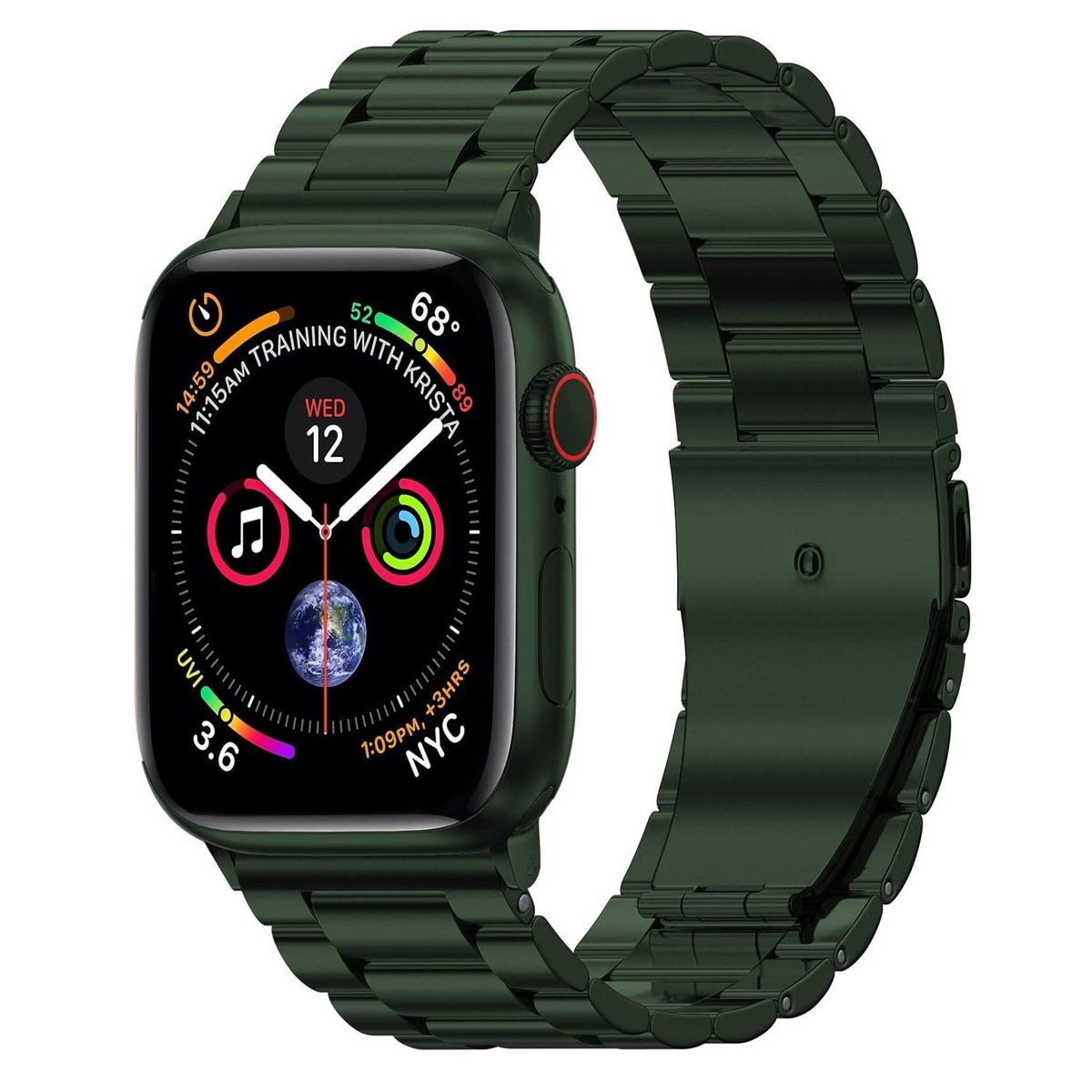 GENERICO - Correa Metalica Eslabon Para Apple Watch 38mm-Verde