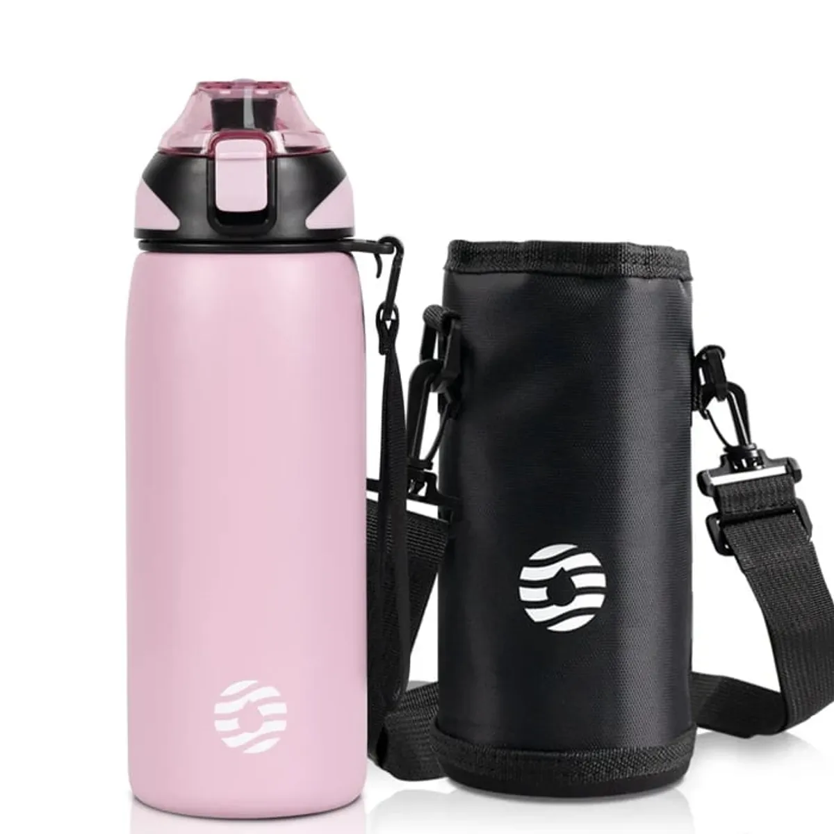 FJBOTTLE - FJbottle - Botella de agua con aislamiento y tapa tritán 600ml - Rosa