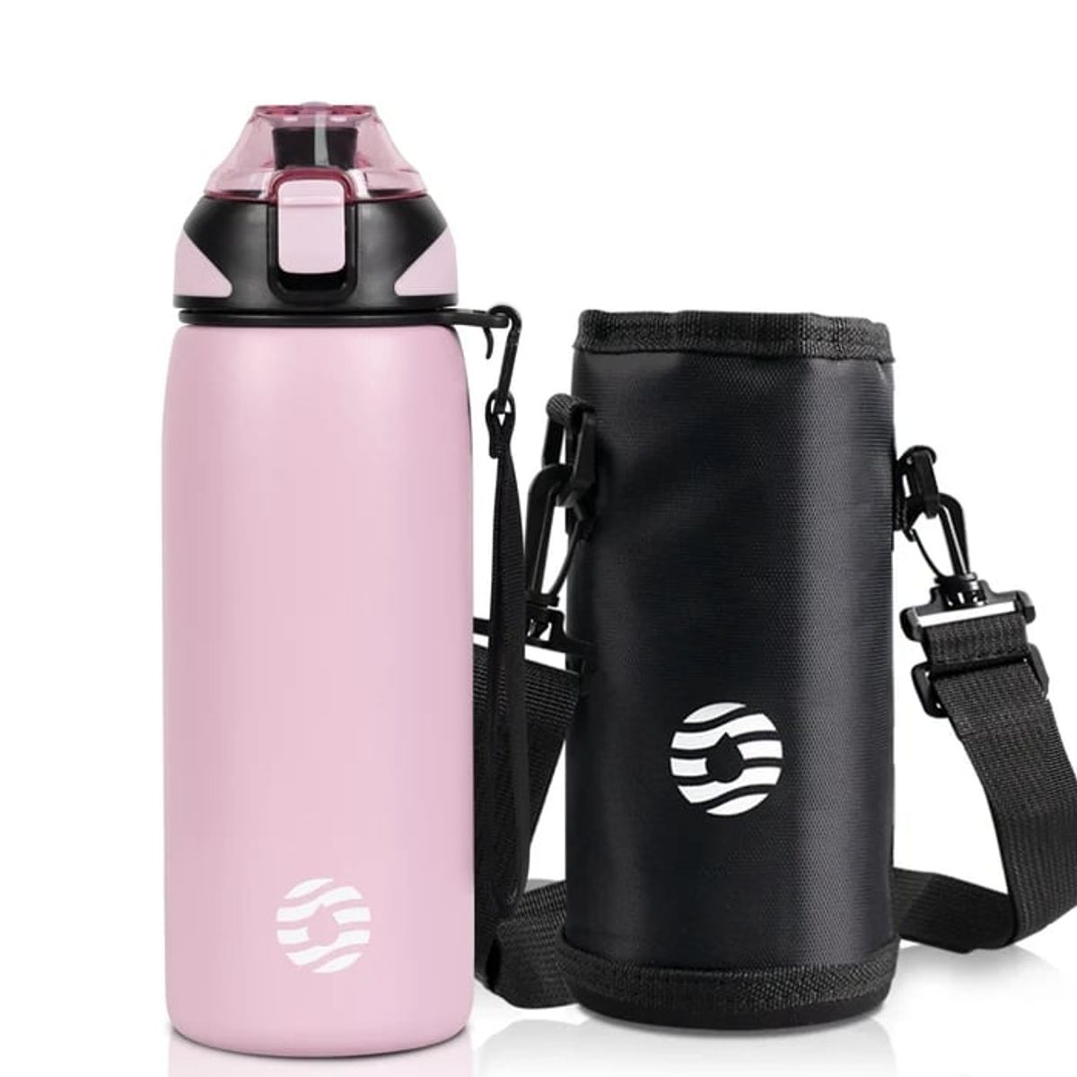 FJBOTTLE - FJbottle - Botella de agua con aislamiento y tapa tritán 600ml - Rosa