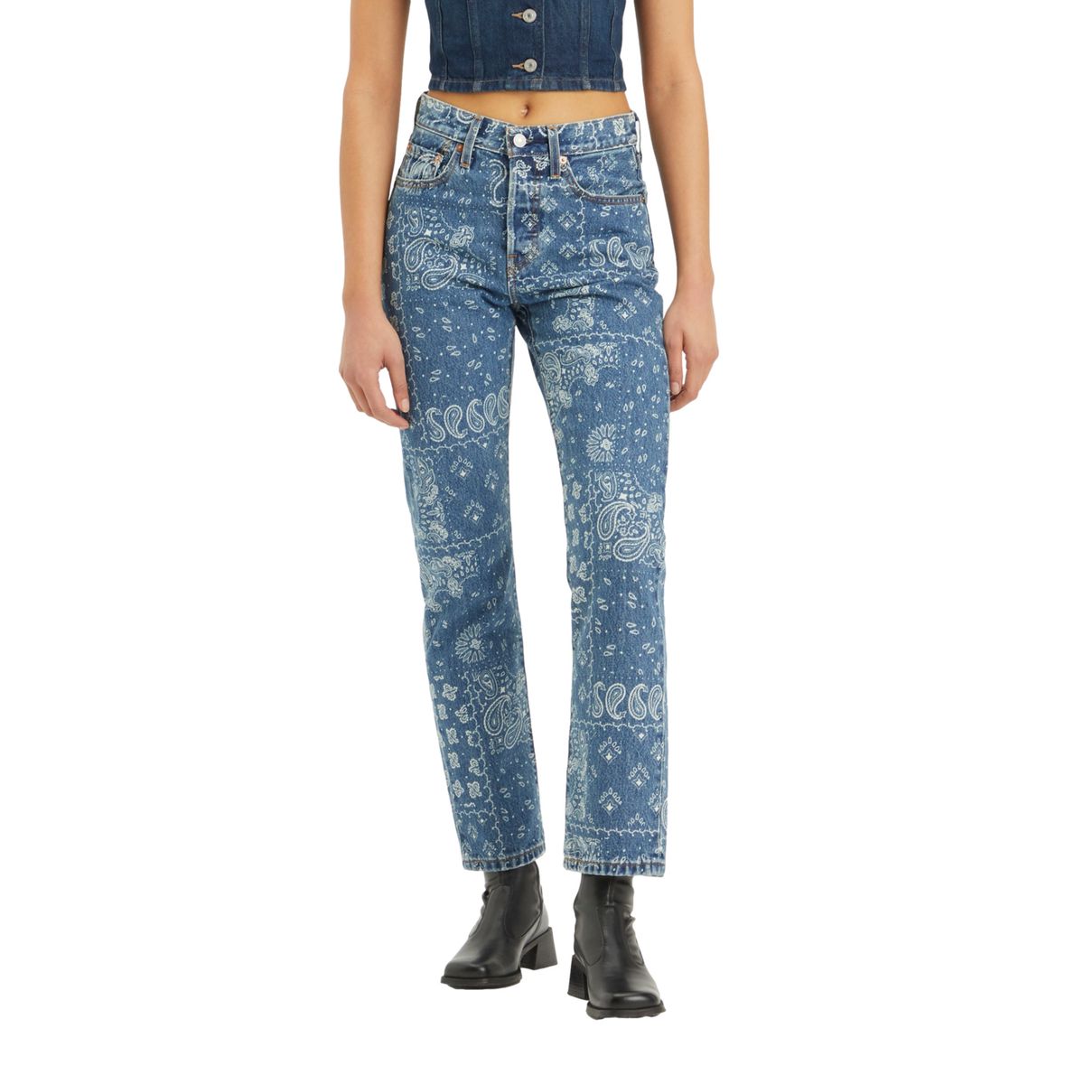 LEVIS - Jeans Mujer 501 Azul Levis