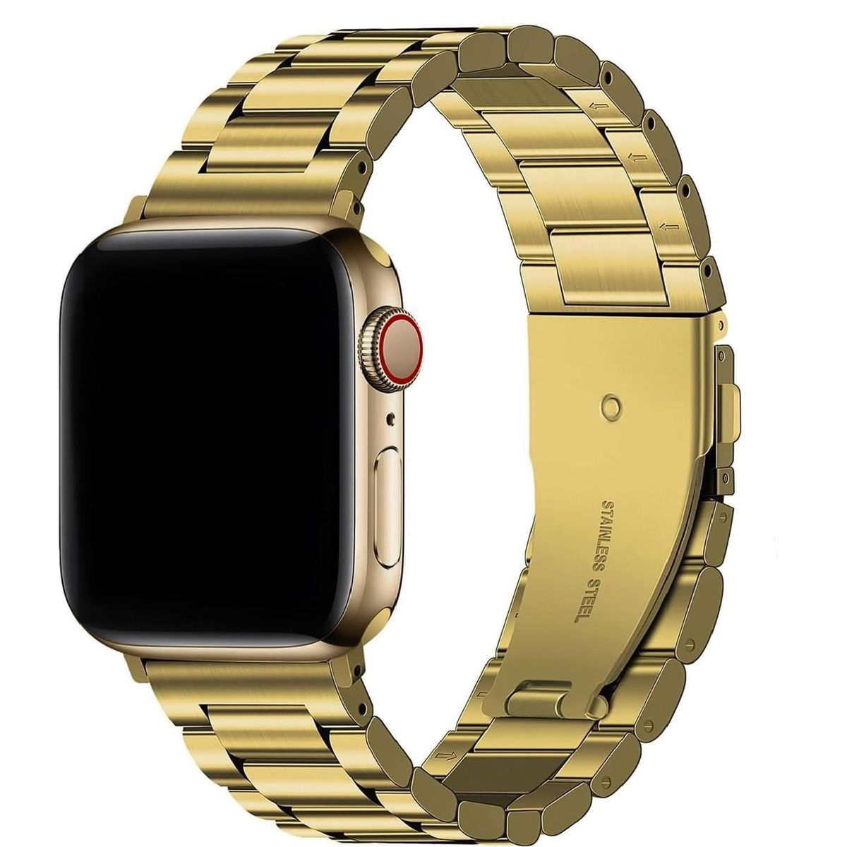GENERICO - Correa Metalica Eslabon Para Apple Watch 38mm-Dorado