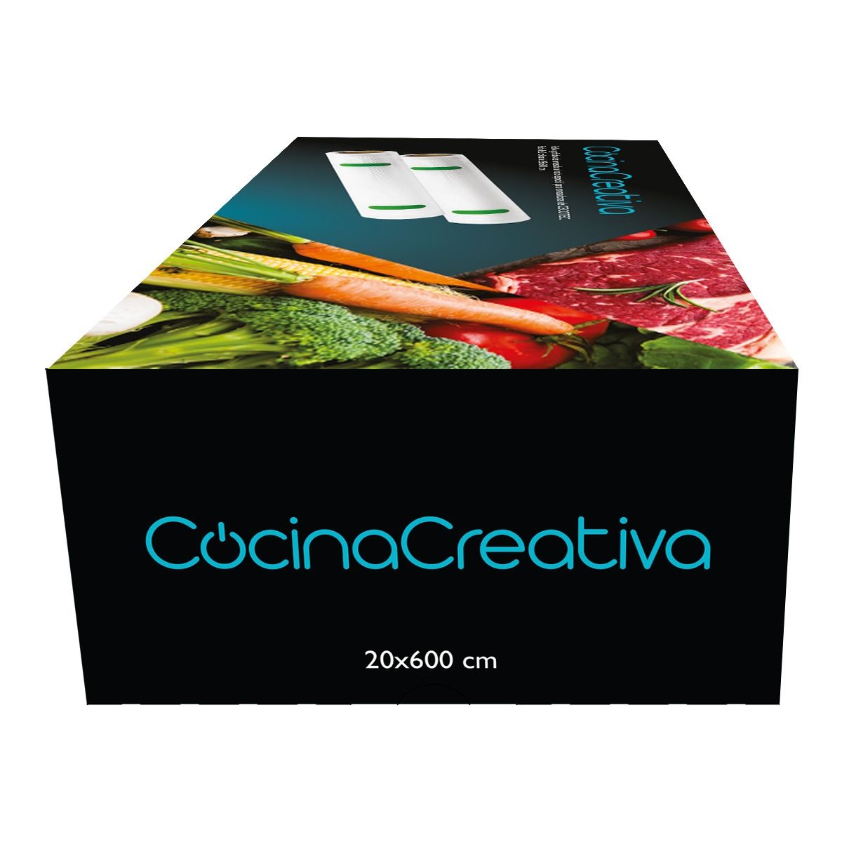 CECOTEC - Rollos de Envasado al Vacío Cecotec Gofrados De 20cm x 600cm