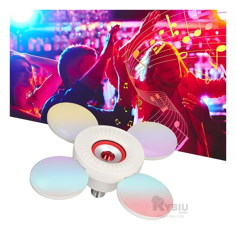 RYBIU IMPORT - Foco Moderno y Versatil de Coloracion Rojo Y+Papel de Regalo