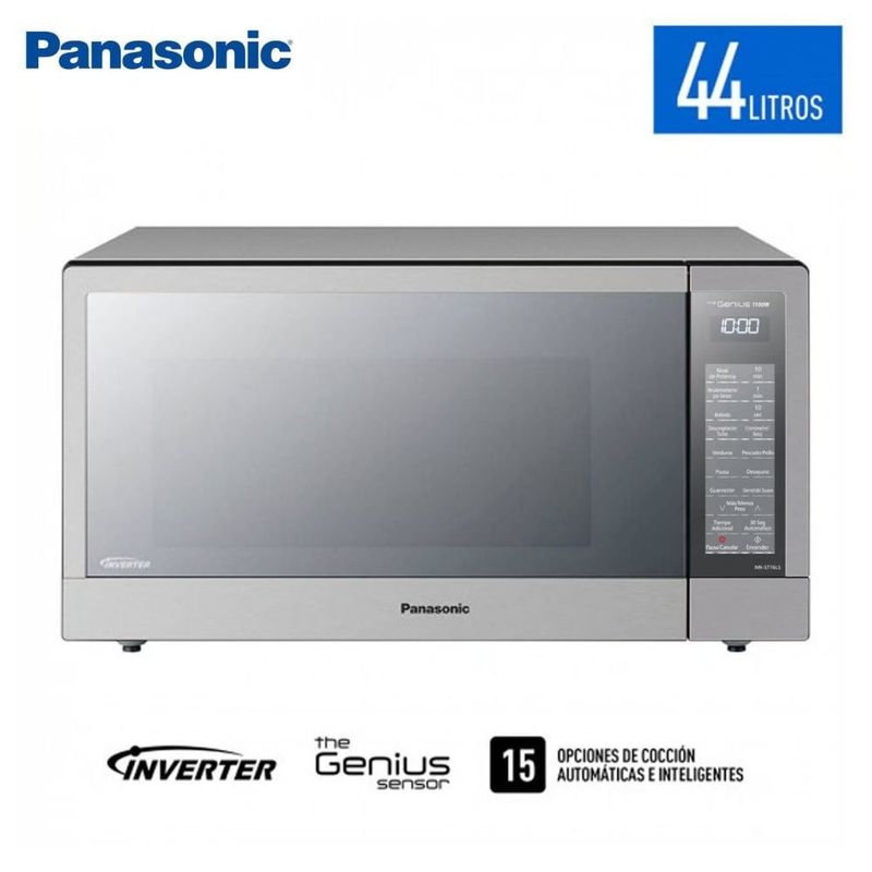 PANASONIC - MICROONDAS PANASONIC 44L SILVER NN-ST76LSRPM