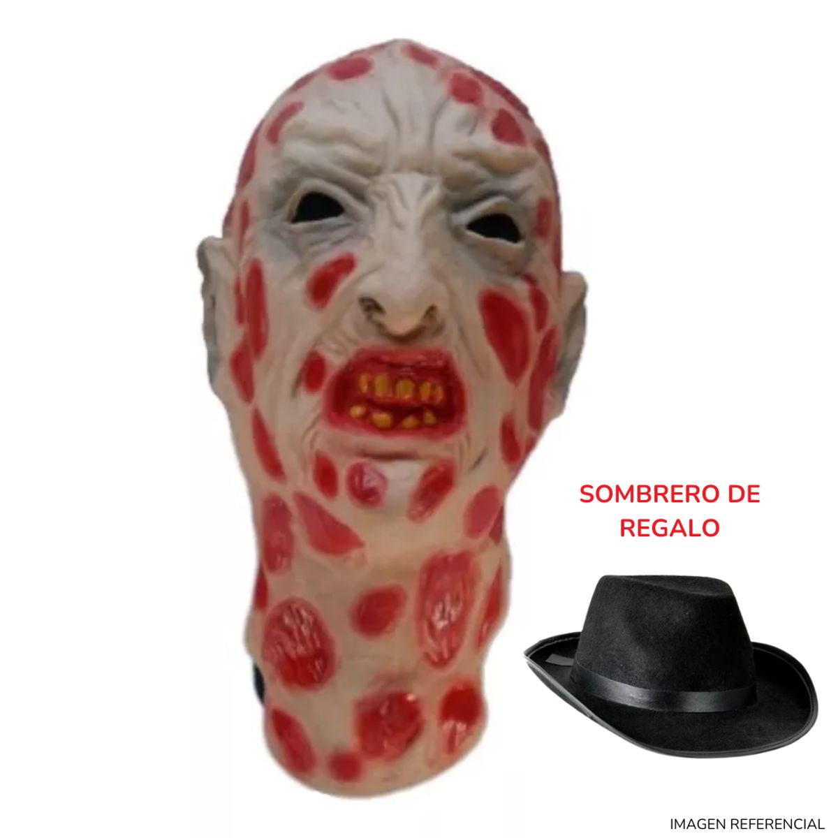 INSPIRA MARKET - Máscara de Halloween de Freddy Krueger