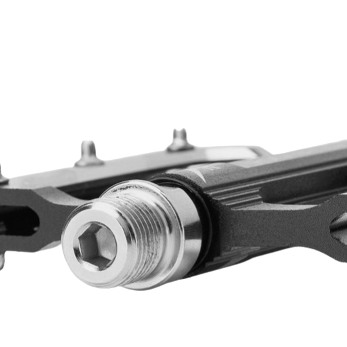 ROCKBROS - Pedal de aluminio marmoleado Rockbros K306 Negro