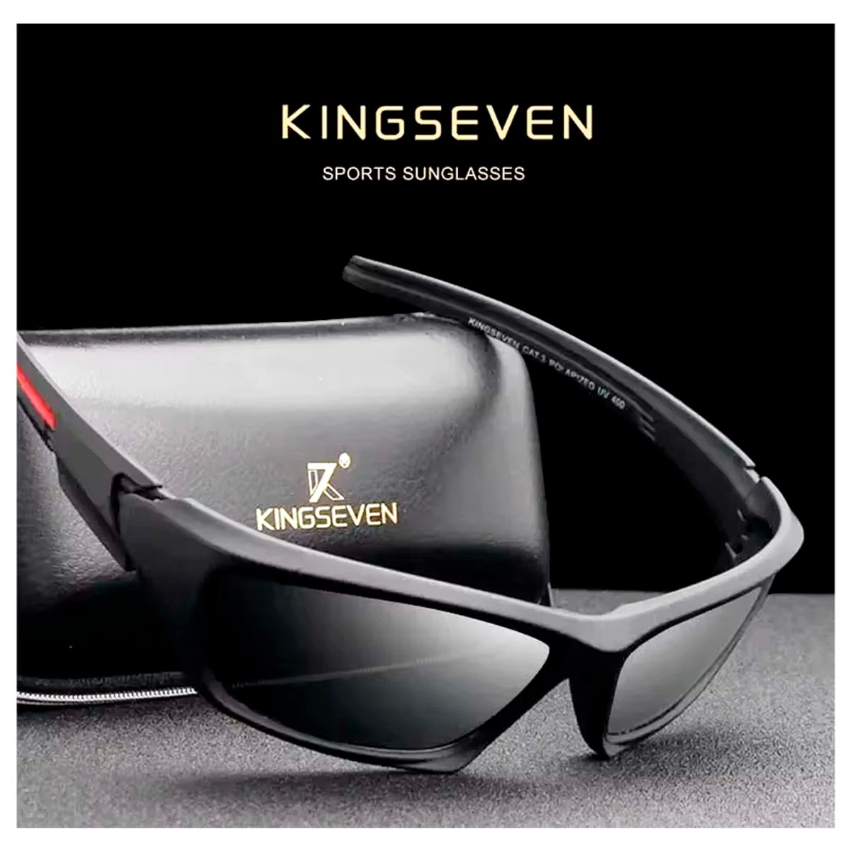 KINGSEVEN - Lentes de Sol Polarizados Kingseven Unisex uv400 Deportivo