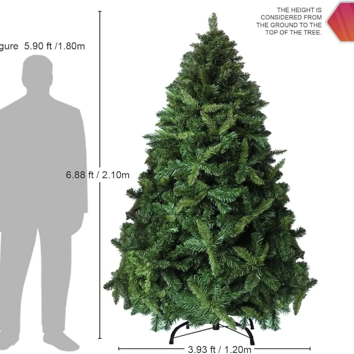 GENERICO - Árbol Navideño ciprés rama x rama de 2 10mt