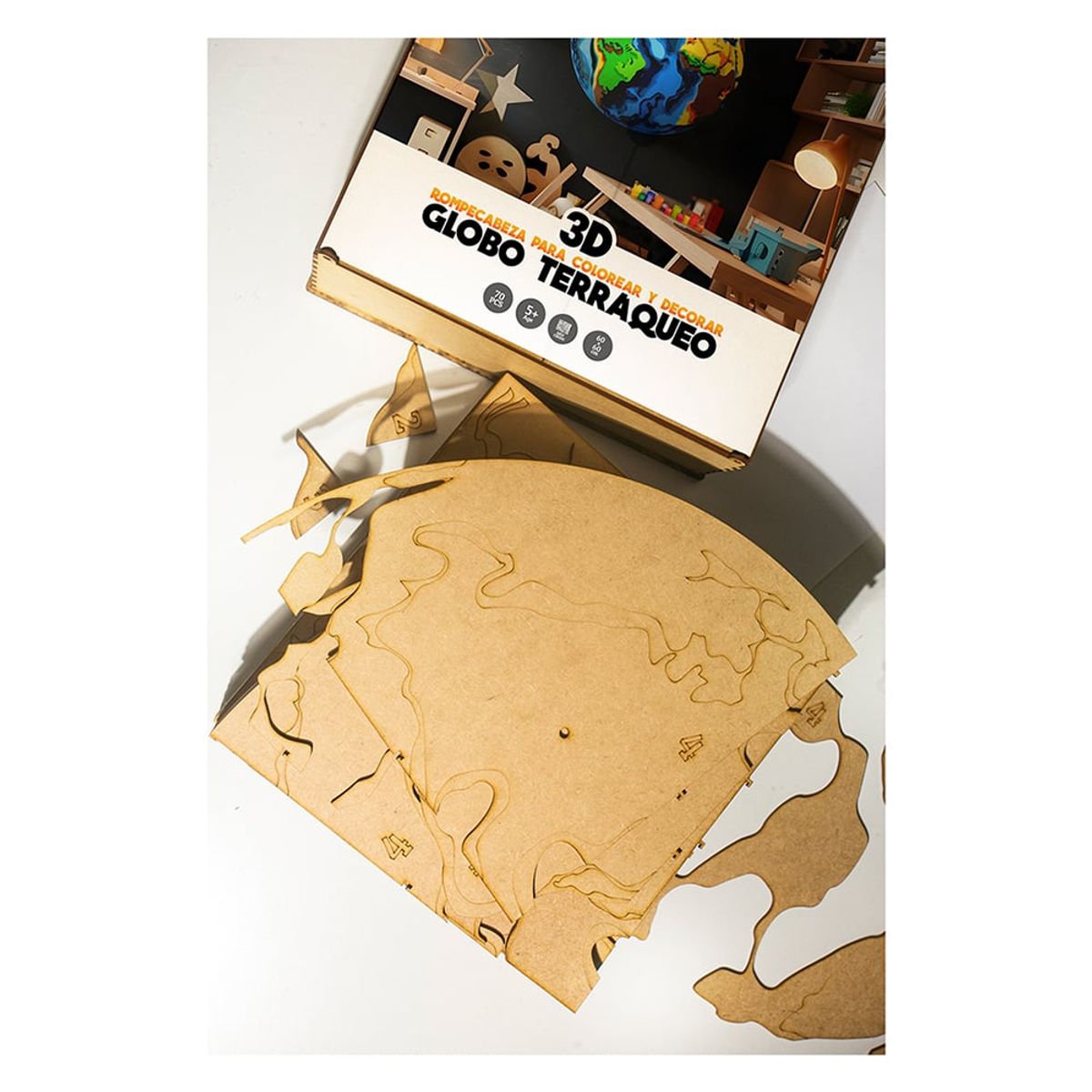 A ANUARIOS EXCLUSIVOS - Rompecabeza 3D para pintar GLOBO TERRAQUEO