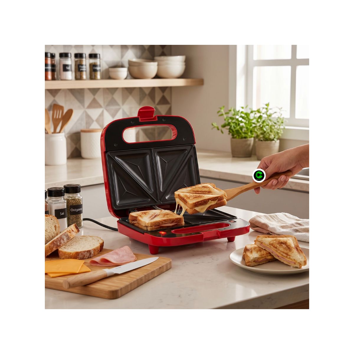 OSTER - Sandwichera compacta Oster® CKSTSM2885M SANDIA