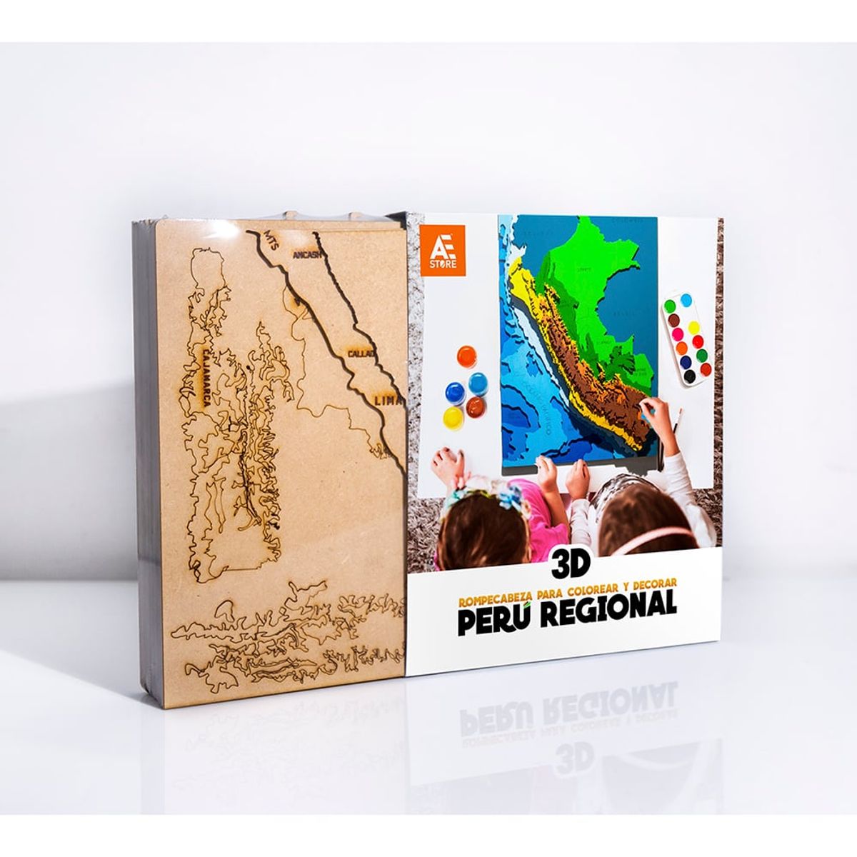 A ANUARIOS EXCLUSIVOS - Rompecabeza 3D para pintar PERU REGIONAL