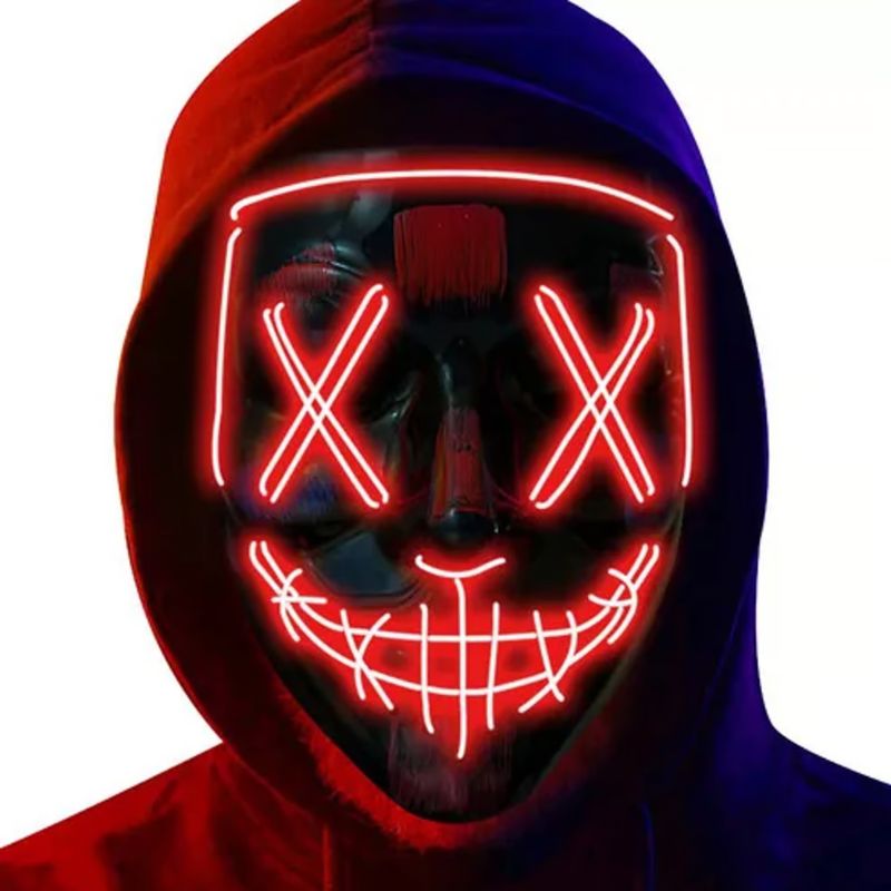 INSPIRA MARKET - Máscara LED de la Purga Halloween