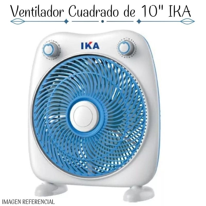 IKA - Ventilador Cuadrado de 10” Marca IKA de 40watts