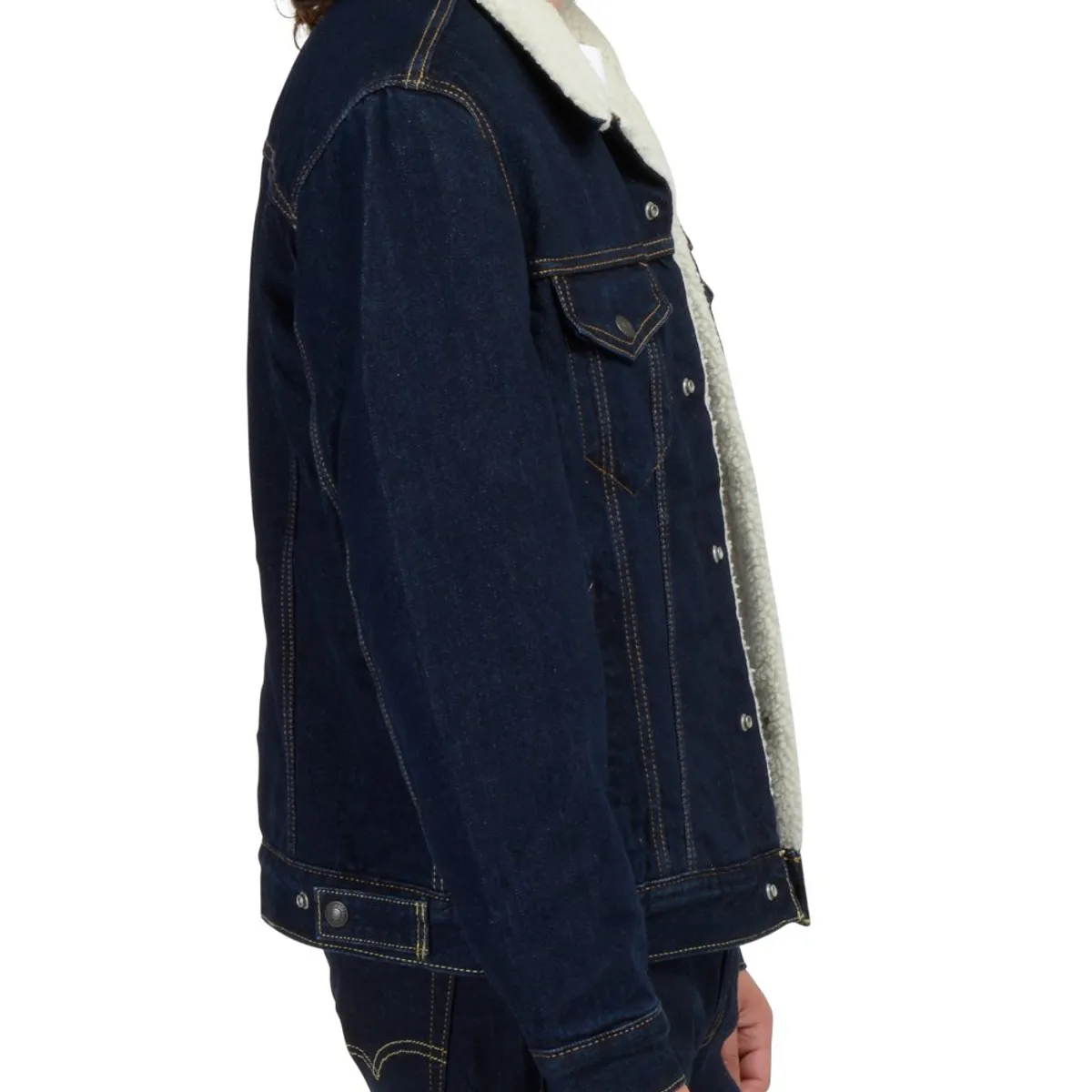 LEVIS - Casaca Hombre Sherpa Azul Oscuro Levis