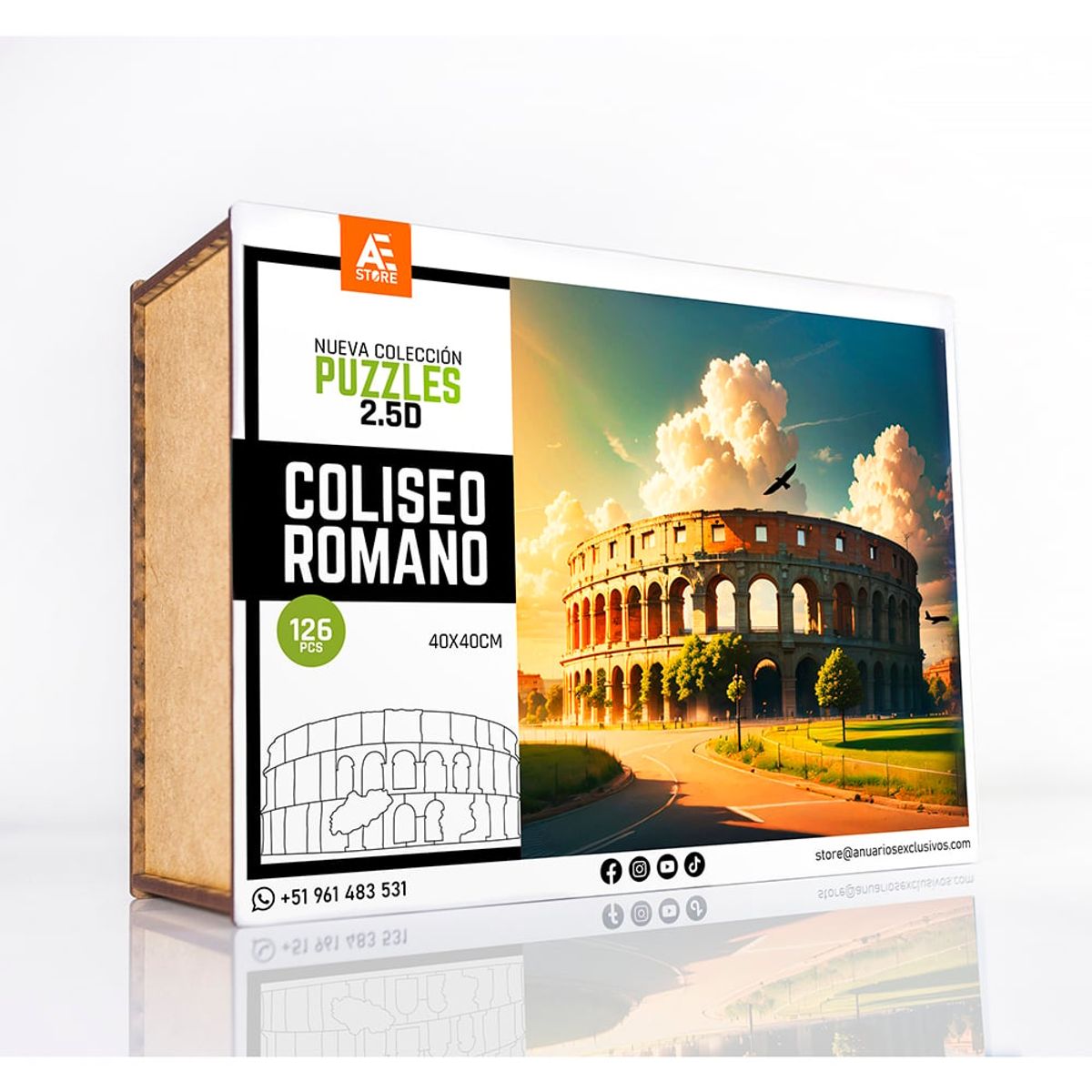 A ANUARIOS EXCLUSIVOS - Rompecabeza 25D COLISEO ROMANO