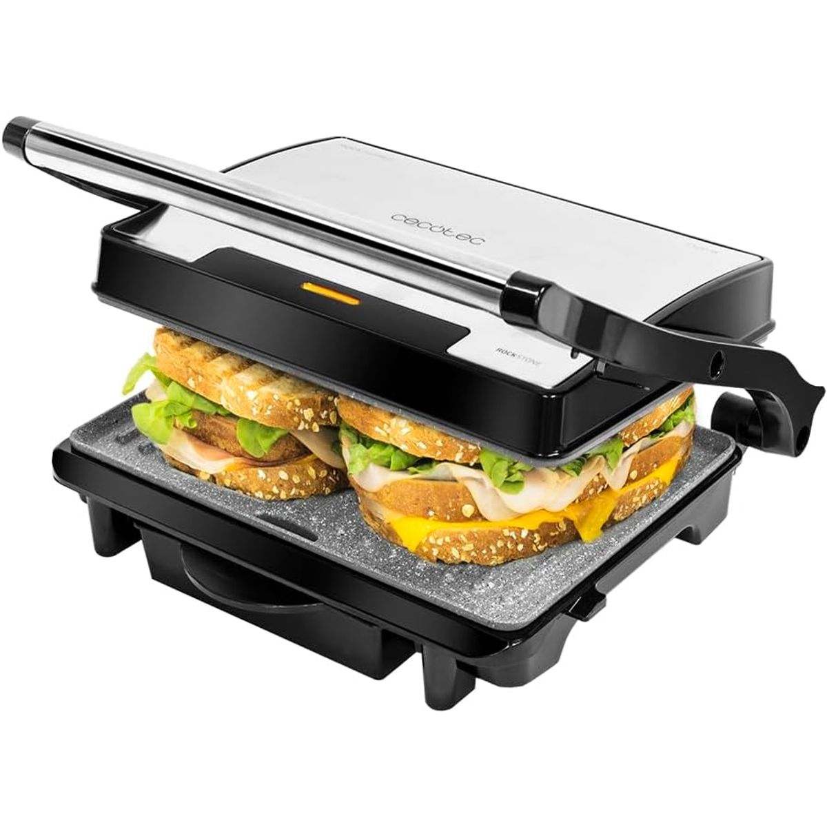 CECOTEC - Parrilla Cecotec Rock’nGrill 1500 Rapid