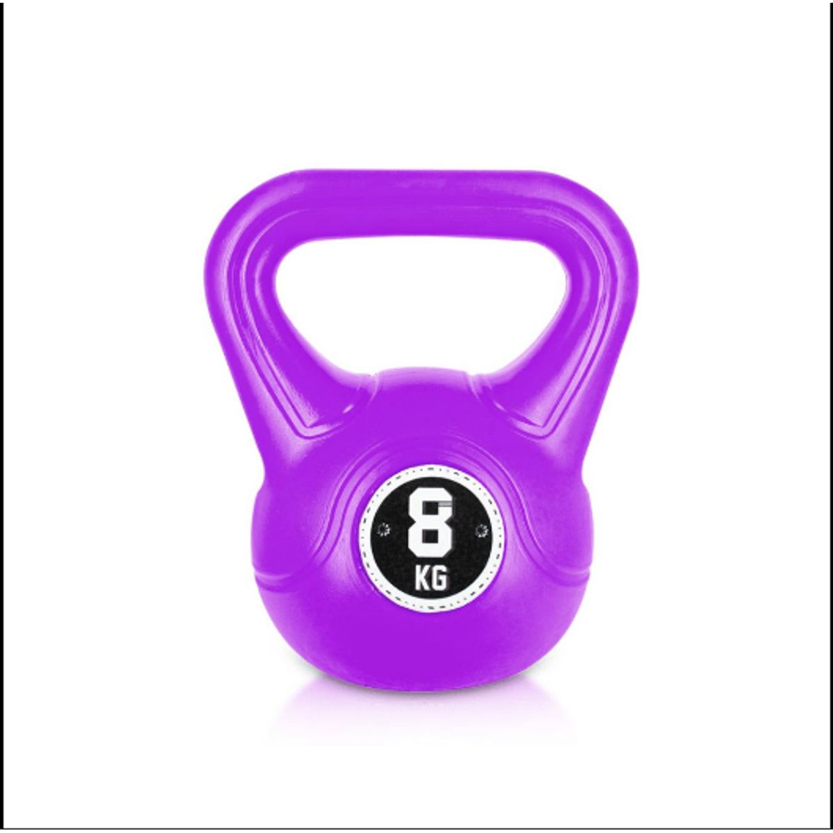 GENERICO - Pesa Rusa Kettebells de PVC 8 Kg - morado