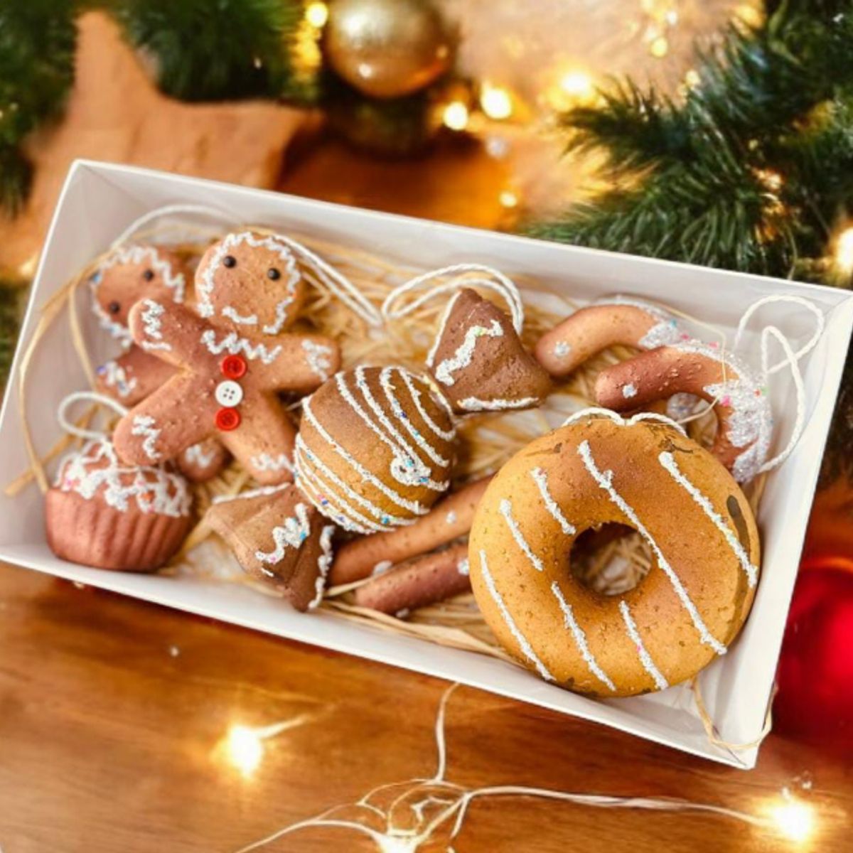 GENERICO - SET DE ADORNOS GALLETA DE JENGIBRE 14CM