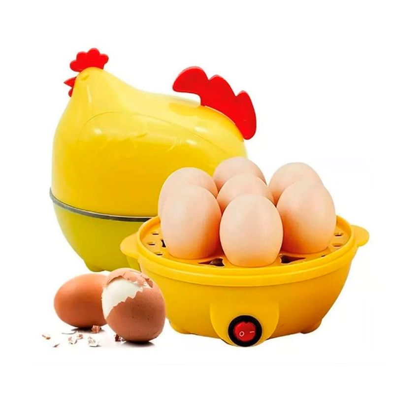 GENERICO - Hervidor de Huevos Automatico Gallina hasta 7 Unid