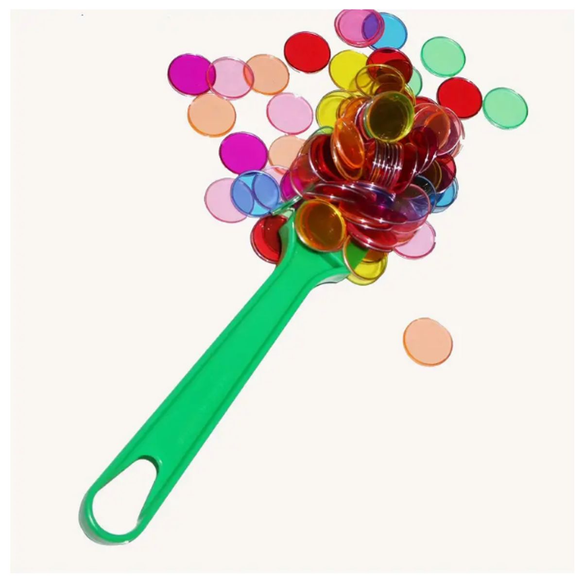 GENERICO - Kit de fichas de colores y varita pala magnética para niños