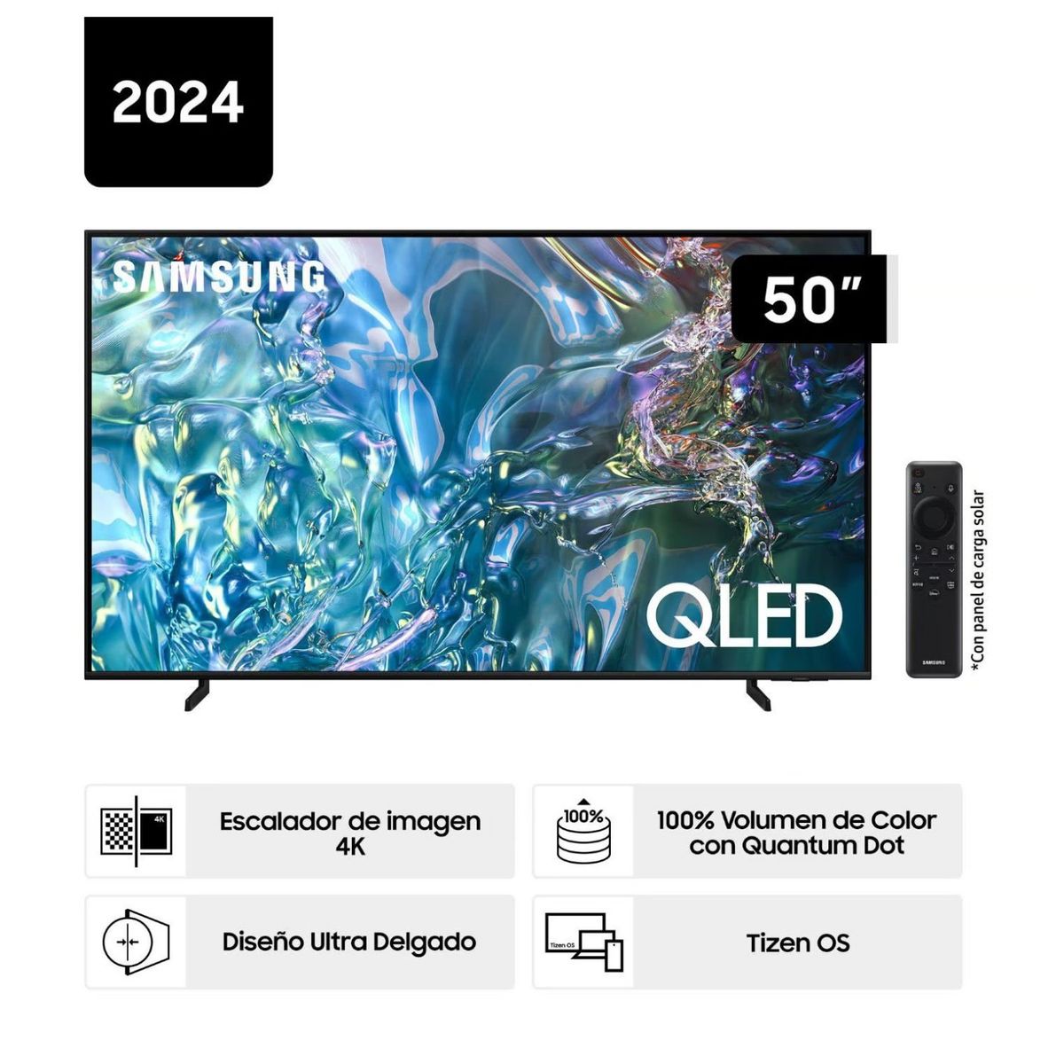 SAMSUNG - Televisor Samsung QLED Tizen OS Smart Tv 50" 4K 50Q60D - Nuevo 2024