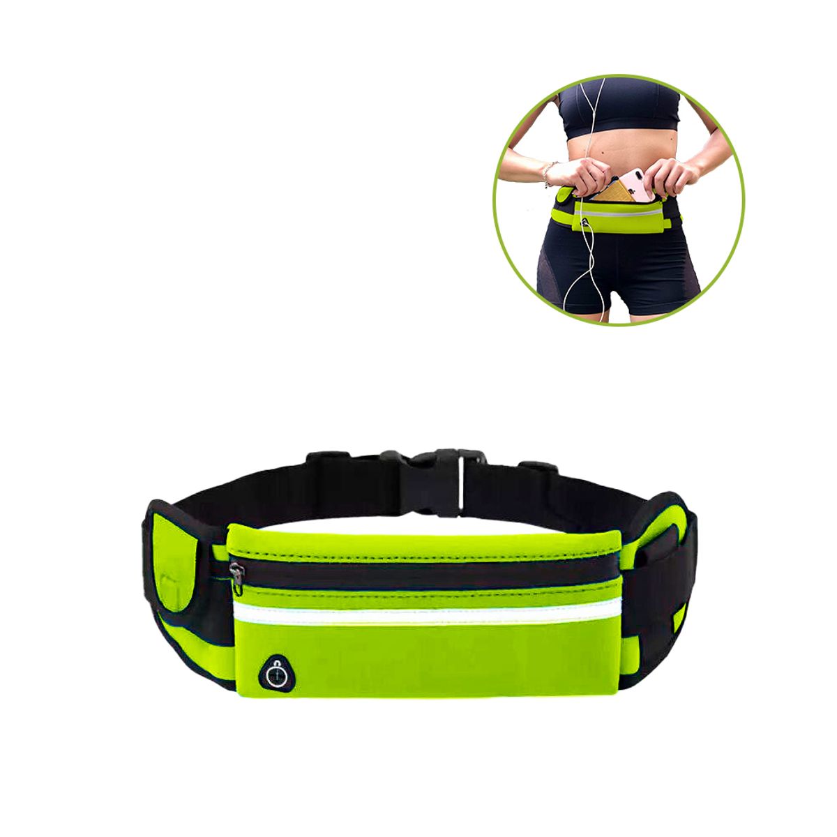 SASHIJA - Canguro Riñonera para Deportes Amarillo